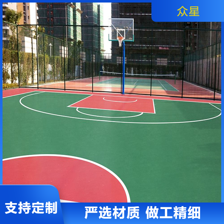 吴忠市塑胶地坪篮球场硅PU - 方案