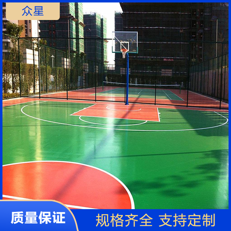 吴忠市塑胶篮球场塑胶地坪 - 一站式服务